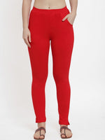 Thumbnail for TAG 7 Women Pack Of 2 Solid Straight-Fit Ankle-Length Leggings - Distacart