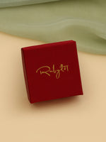 Thumbnail for Ruby Raang 22k Gold Polished Diamond And Stone Jhumka Earrings