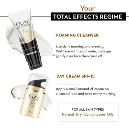 Olay Total Effects Gift Pack - Day Cream & Cleanser - Distacart