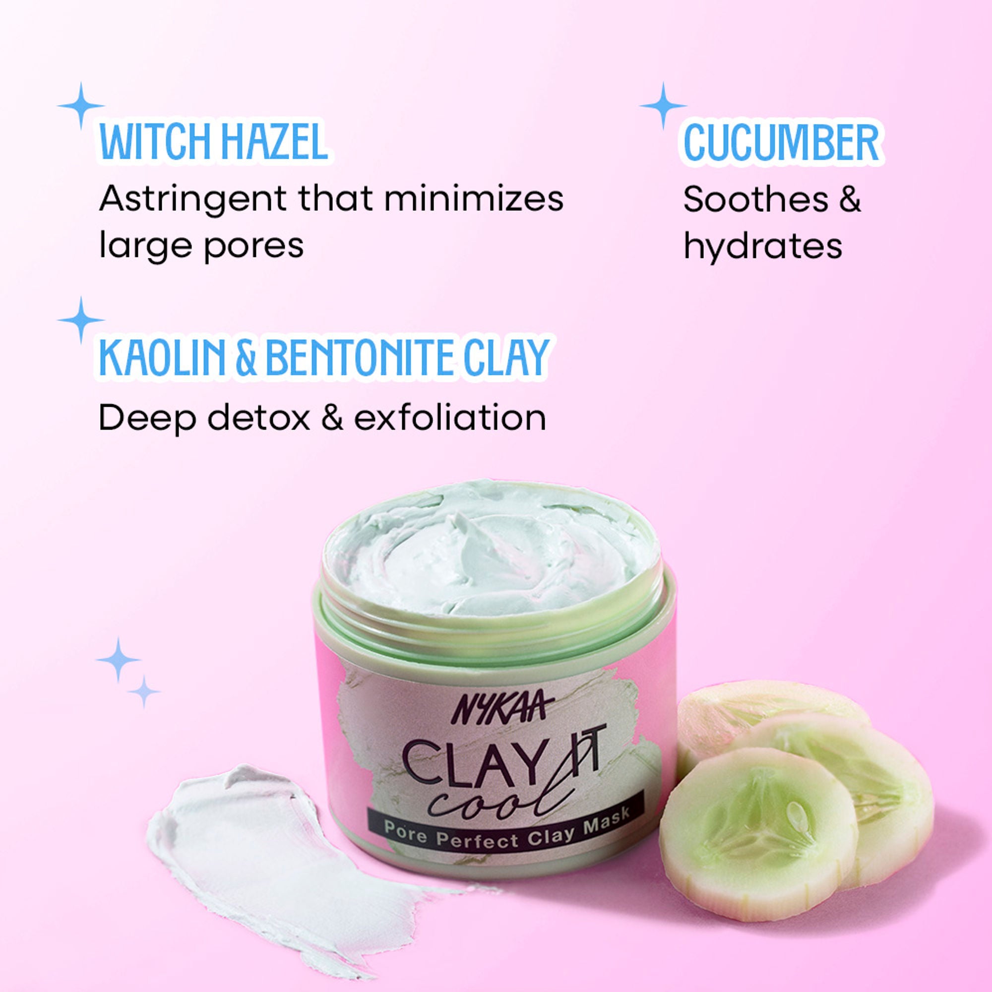 Nykaa Clay It Cool Clay Mask - Pore Perfect - Distacart