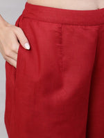 Thumbnail for Aks Floral Printed Regular Gotta Patti Kurta with Harem Pants - Distacart