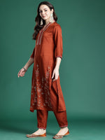 Thumbnail for Indo Era Women Ethnic Motifs Embroidered Regular Sequinned Kurta with Trousers & With Dupatta