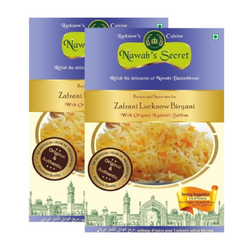 Nawab's Secret Lucknow Zafrani Biryani Masala With Kashmiri Saffron - Dista