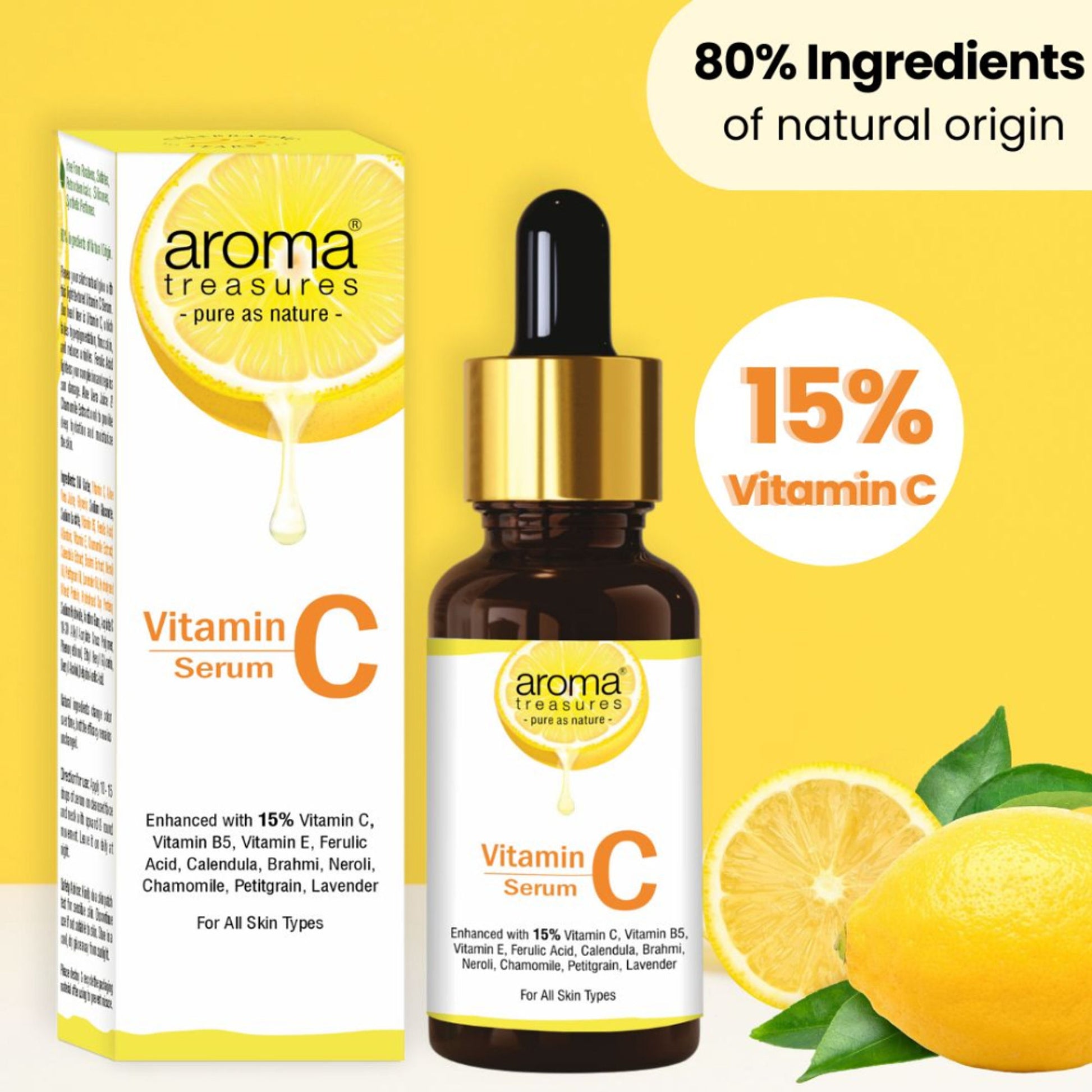 Aroma Treasures Vitamin C Face Serum - Distacart