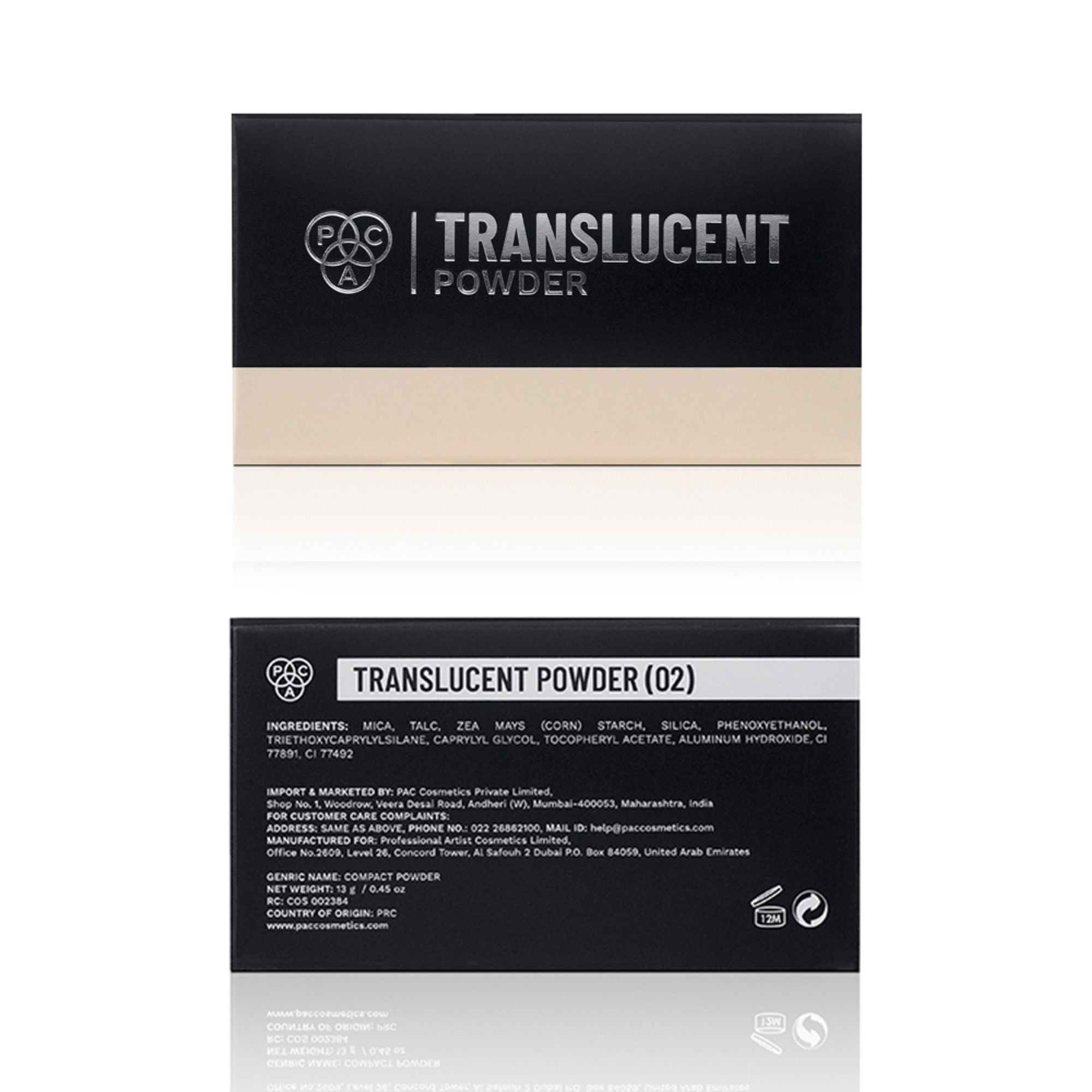 PAC Studio Translucent Powder - 02 - Distacart