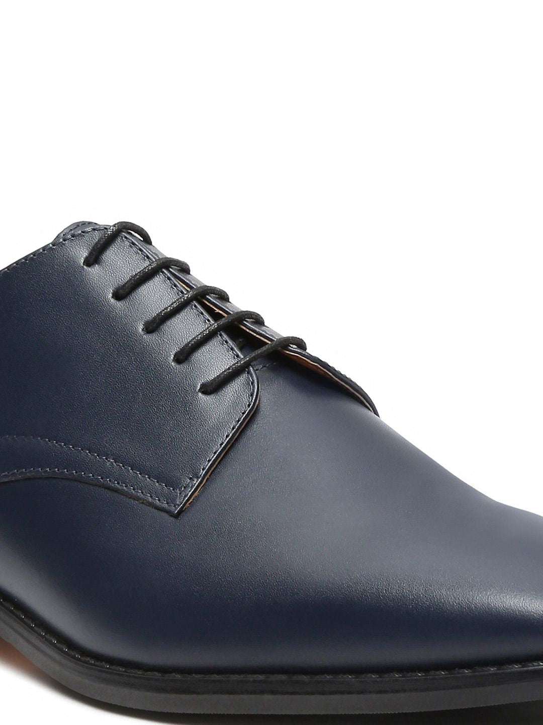 LOUIS STITCH Louis Stitch Men Prussian Blue Premium Italian Leather Formal Derby Shoes