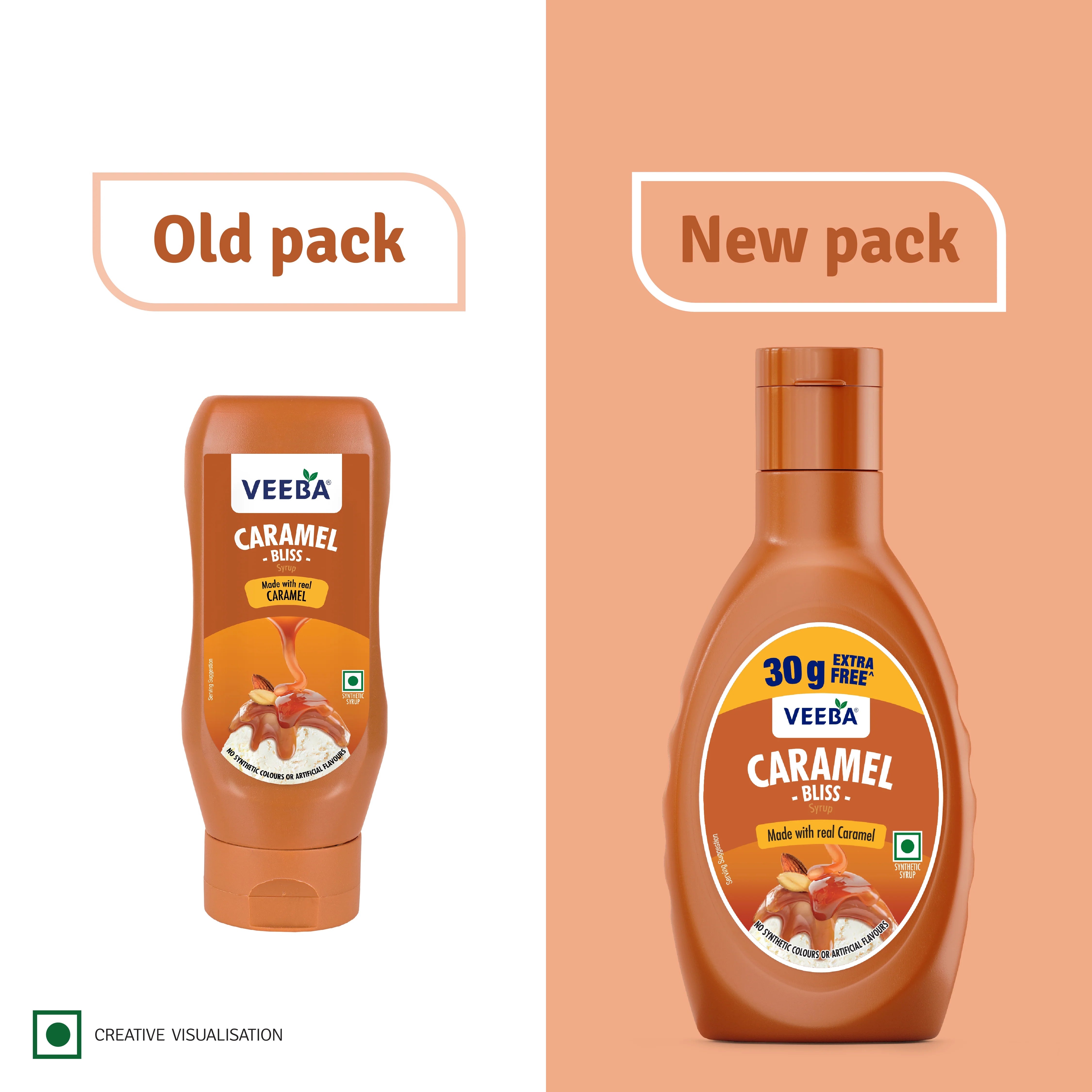 Veeba Caramel Bliss Syrup - Distacart