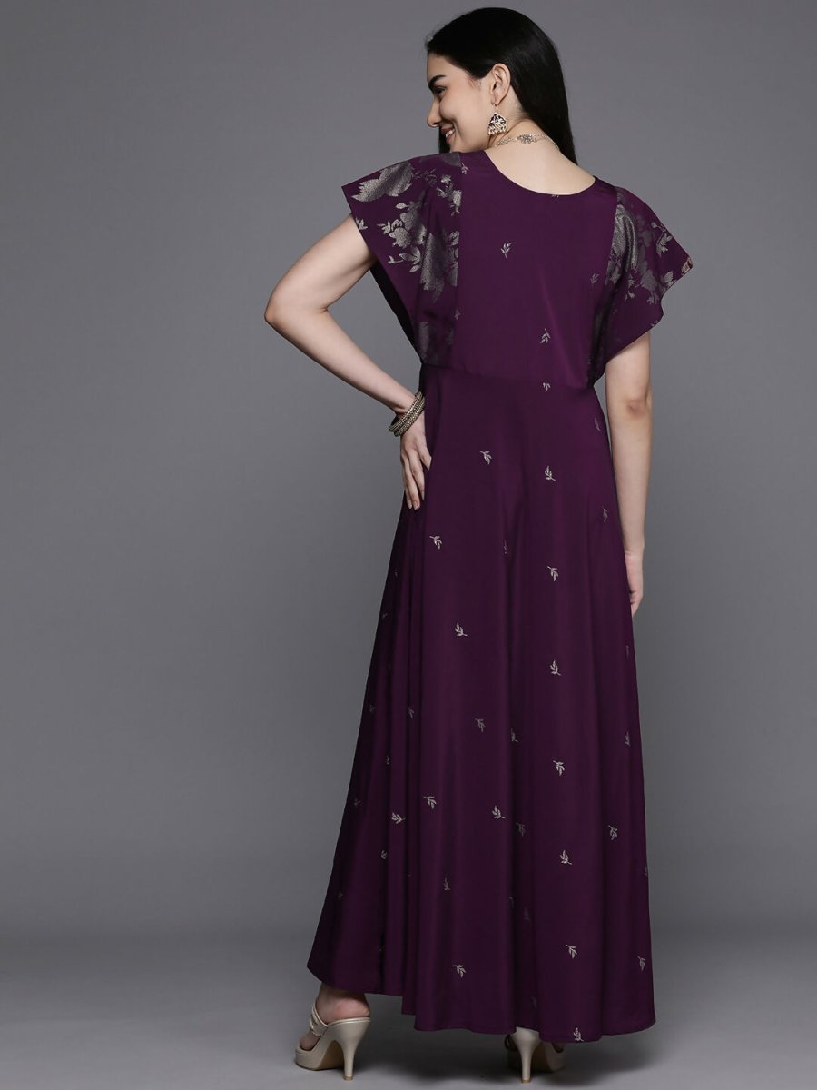 Ahalyaa Women's Traditional wear Kurta Set - Burgundy - Distacart