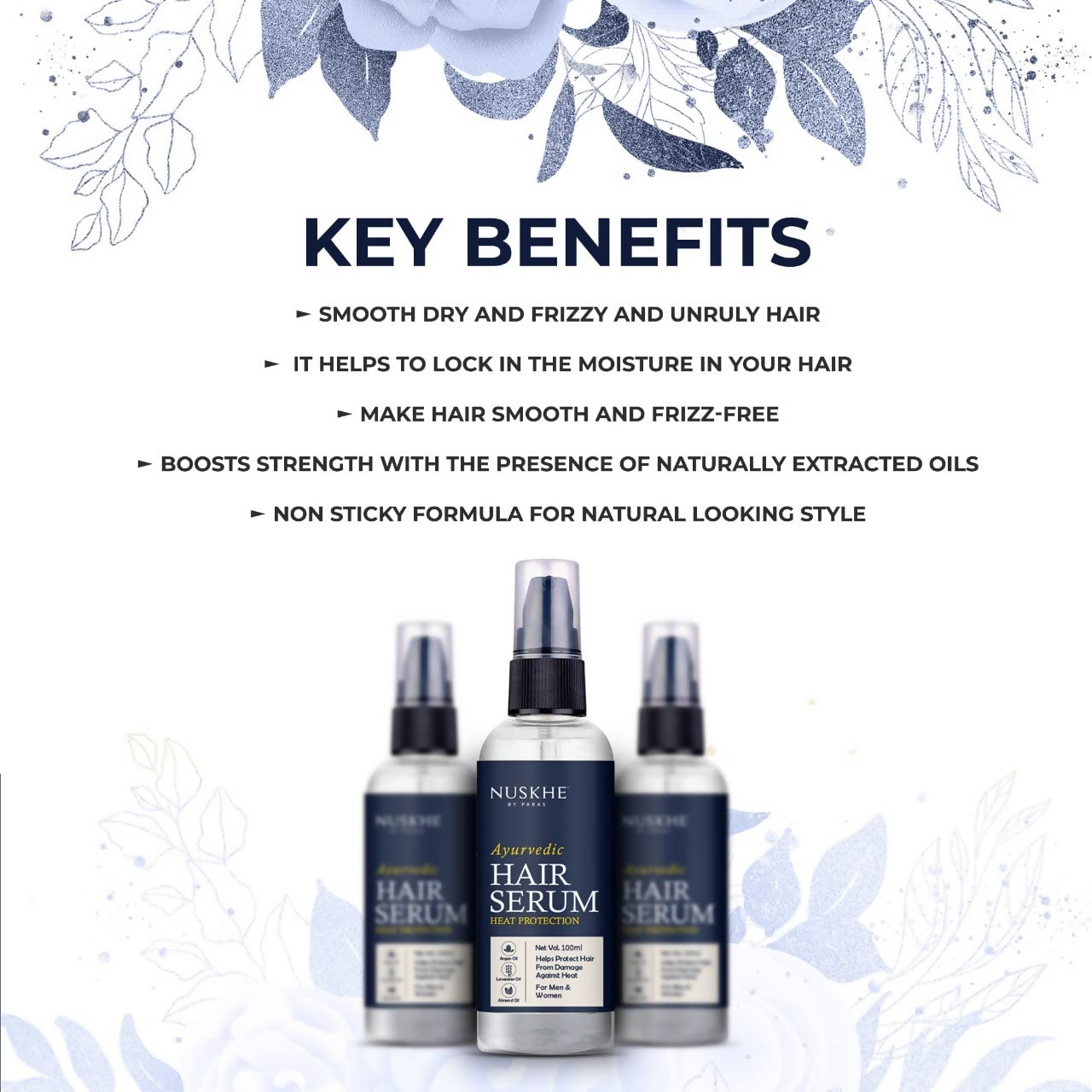 Nuskhe By Paras Hair Serum For Heat Protection - Distacart