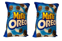 Thumbnail for Unique Fashion Pack of 2 Microfibre Filled Reversible Cushion For Kids - 2 Mini Oreo - Distacart