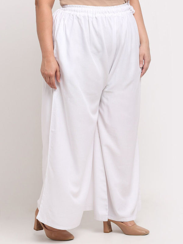 TAG 7 Plus Size Mid-Rise Ethnic Palazzos - Distacart