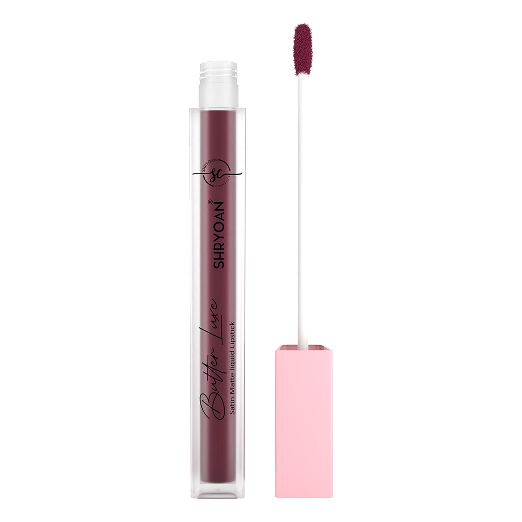 Shryoan Butter Luxe Satin Matte Liquid Lipstick - Plush Plum 09 - Distacart