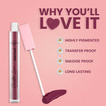 Thumbnail for Shryoan Butter Luxe Satin Matte Liquid Lipstick - Go Grape 17 - Distacart