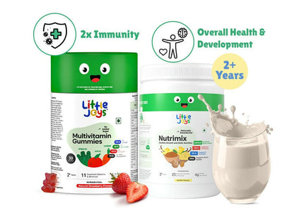 Little Joys Nutrimix Nutrition Powder 2 - 6 yrs + Multivitamin Gummies Combo - Distacart