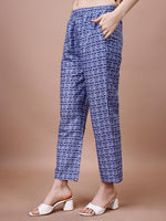 Thumbnail for Ode by House of Pataudi Floral Printed Pure Cotton Kurta With Trousers & Dupatta - Distacart