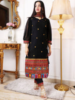 Thumbnail for Kalini Ethnic Motifs Embroidered Regular Sequinned Kurta with Trousers & Dupatta