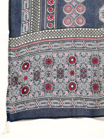 Thumbnail for Anouk Women Navy Blue & Maroon Ethnic Printed Cotton Kurta with Palazzos & Dupatta - Distacart