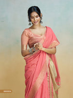 Thumbnail for Anaita Red Handloom Khadi Silk Zari Woven Work Saree With Blouse Piece - Distacart