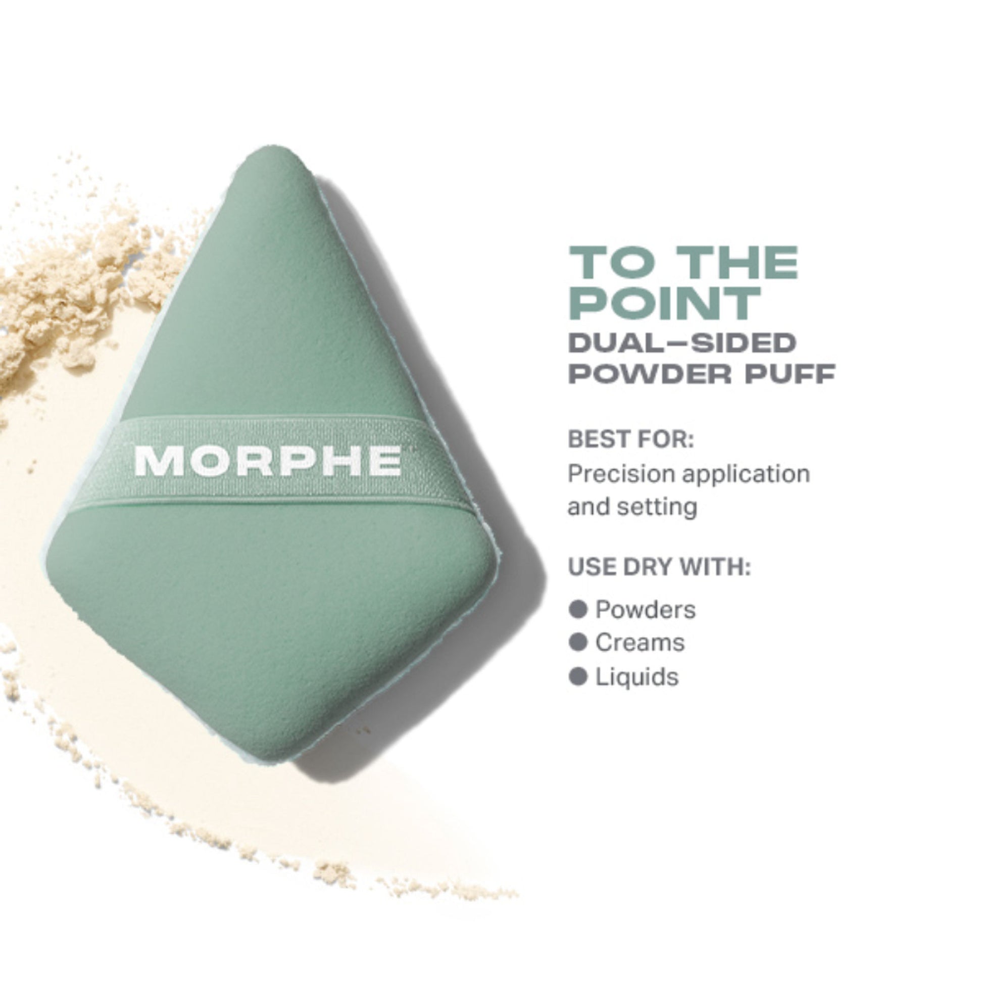 MORPHE To The Point Dual-Sided Powder Puff - Distacart