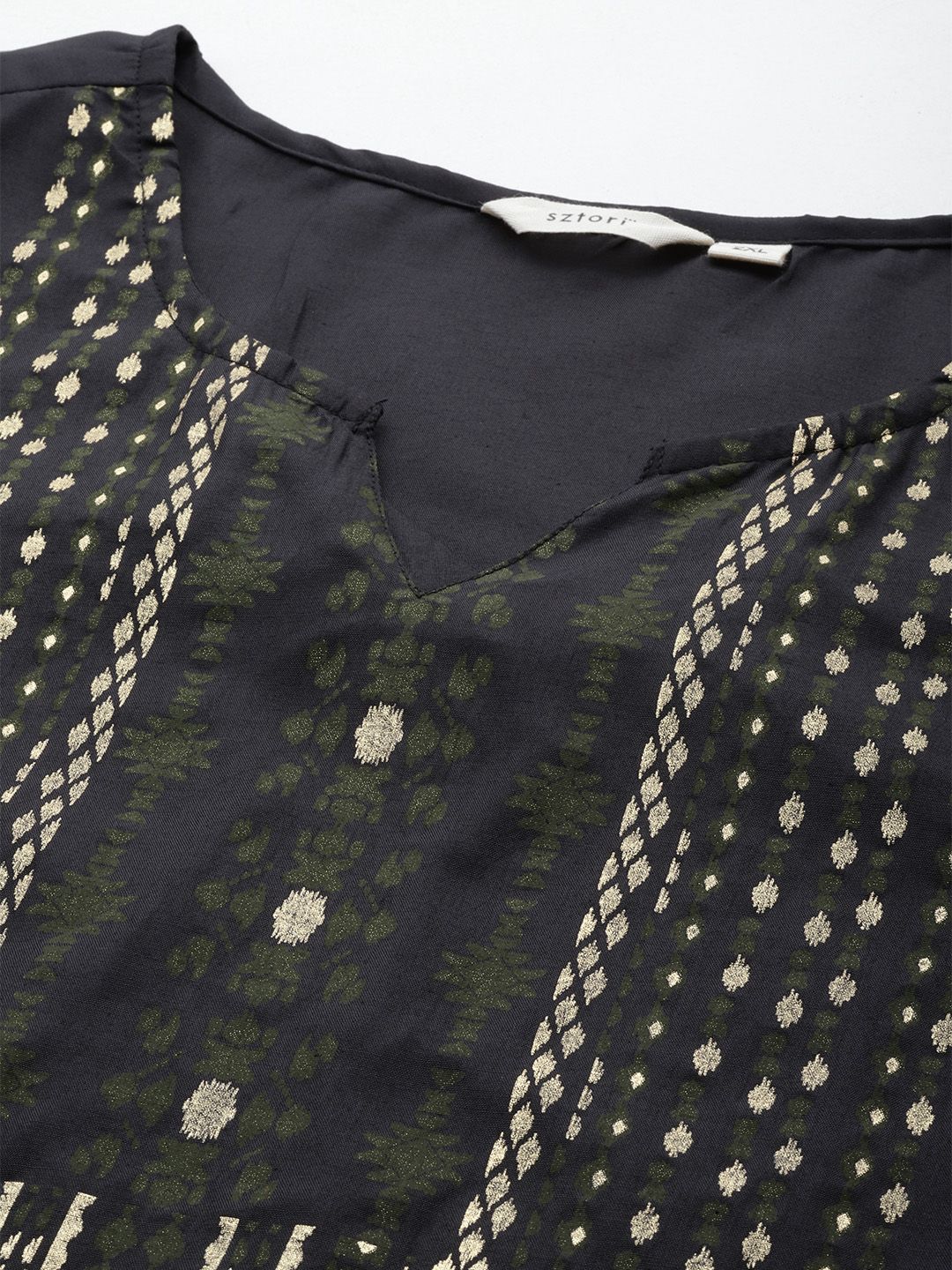 Sztori Plus Size Ethnic Motifs Printed Kurta with Trousers & Dupatta - Distacart