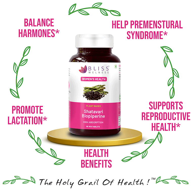 bliss welness womens wellness shatavari biopiperine veg tablet