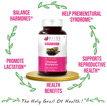 bliss welness womens wellness shatavari biopiperine veg tablet
