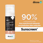 Thumbnail for The Derma Co 1% Hyaluronic Tinted Sunscreen SPF 60 Gel PA++++ - Dista