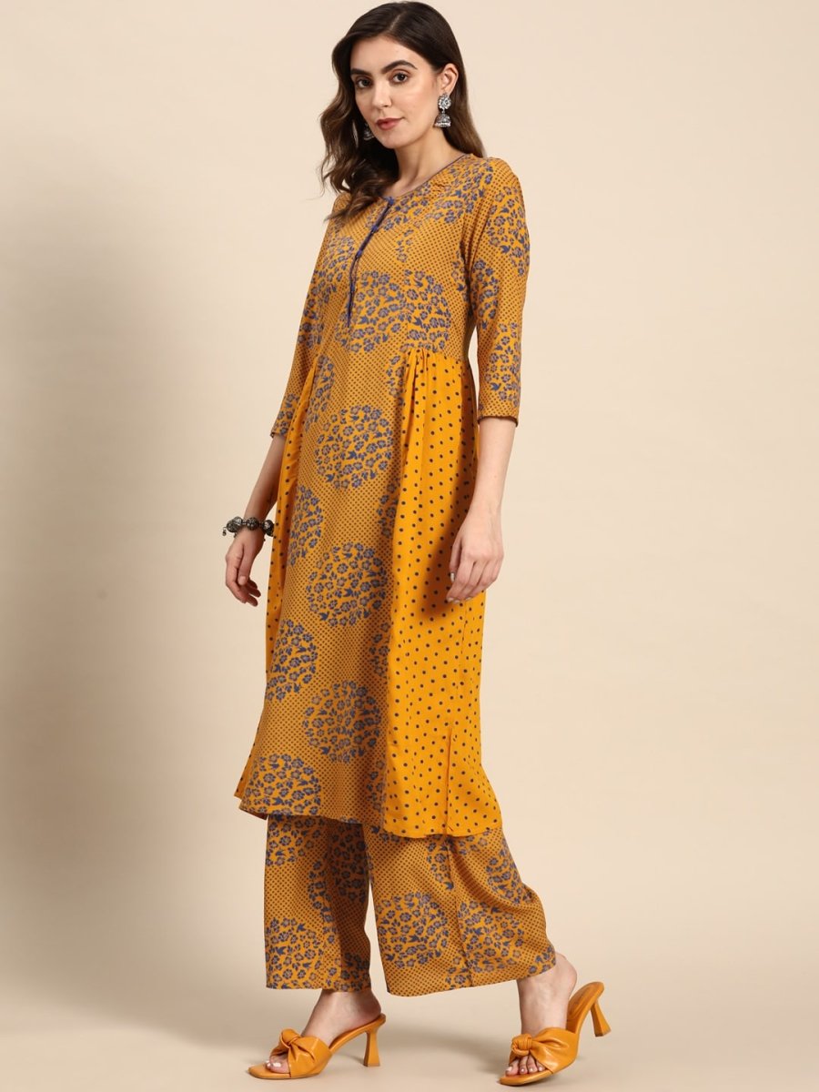All About You Women Printed Regular Kurta with Palazzos - Distacart