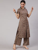 Thumbnail for Aks Floral Printed Kurta With Trousers - Distacart