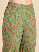 Thumbnail for Anouk Pure Cotton Floral Printed Sequinned Kurta with Trousers & Dupatta - Distacart