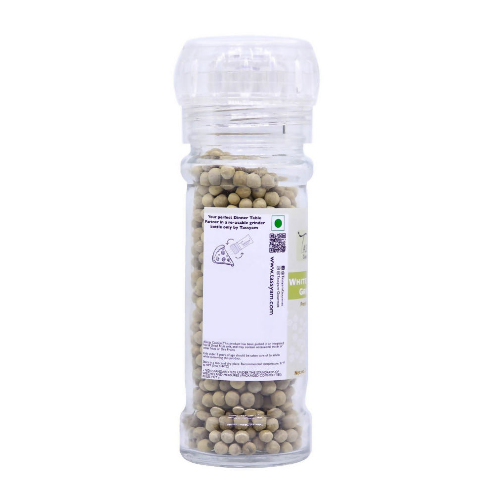 Tassyam Organics White Pepper Grinder Bottle - Distacart