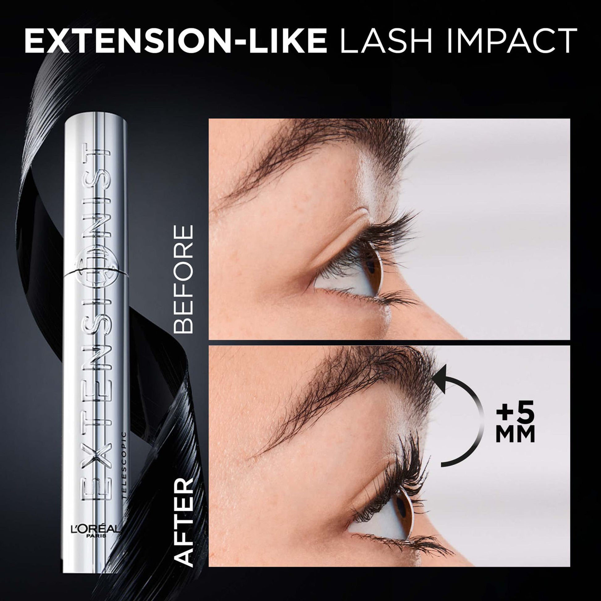 L'Oreal Paris Telescopic Extensionist Waterproof Mascara - Dista