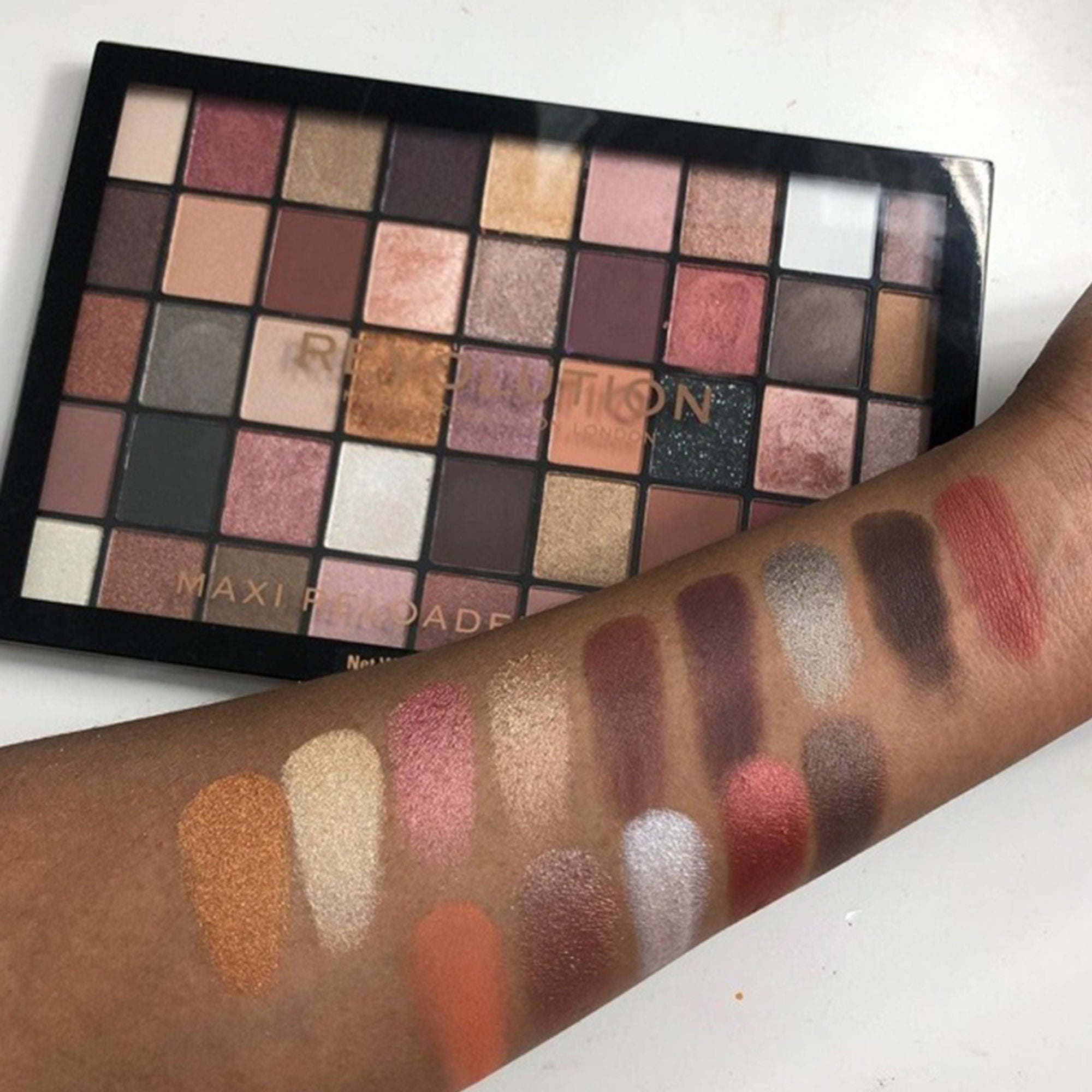 Makeup Revolution Maxi Reloaded Eyeshadow Palette - 45 Shades-Shimmer & Easy Blendable - Large It Up