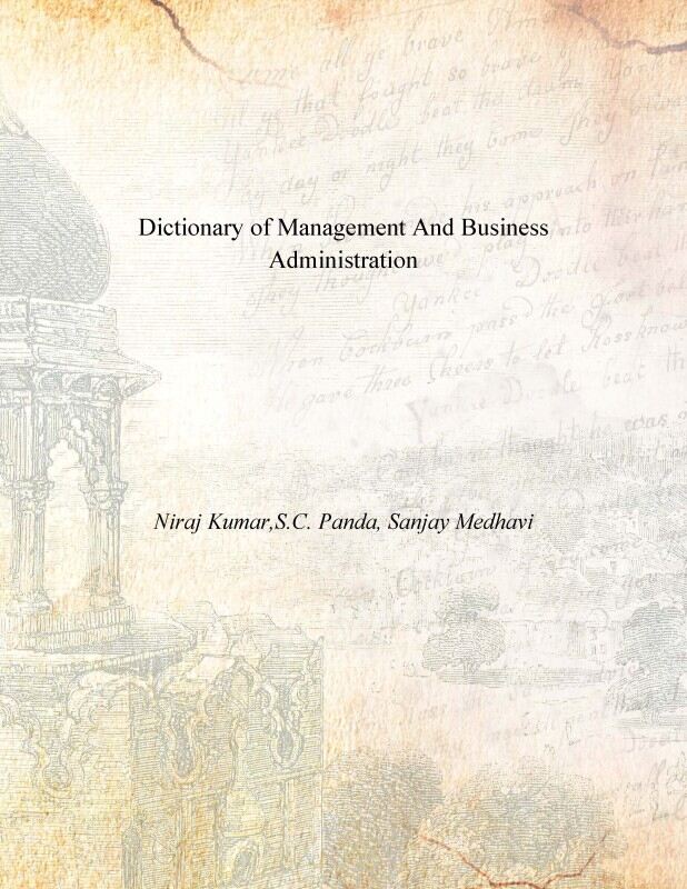 Dictionary of Management and Business Administration - Gyan Books - Distacart