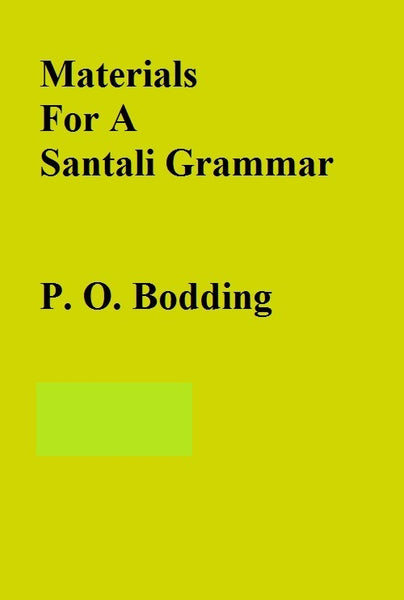 Materials For A Santali Grammar 2 Vols. Set - Gyan Books - Distacart