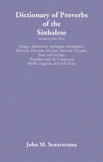 Thumbnail for Dictionary Of Proverbs Of The Sinhalese - Gyan Books - Distacart