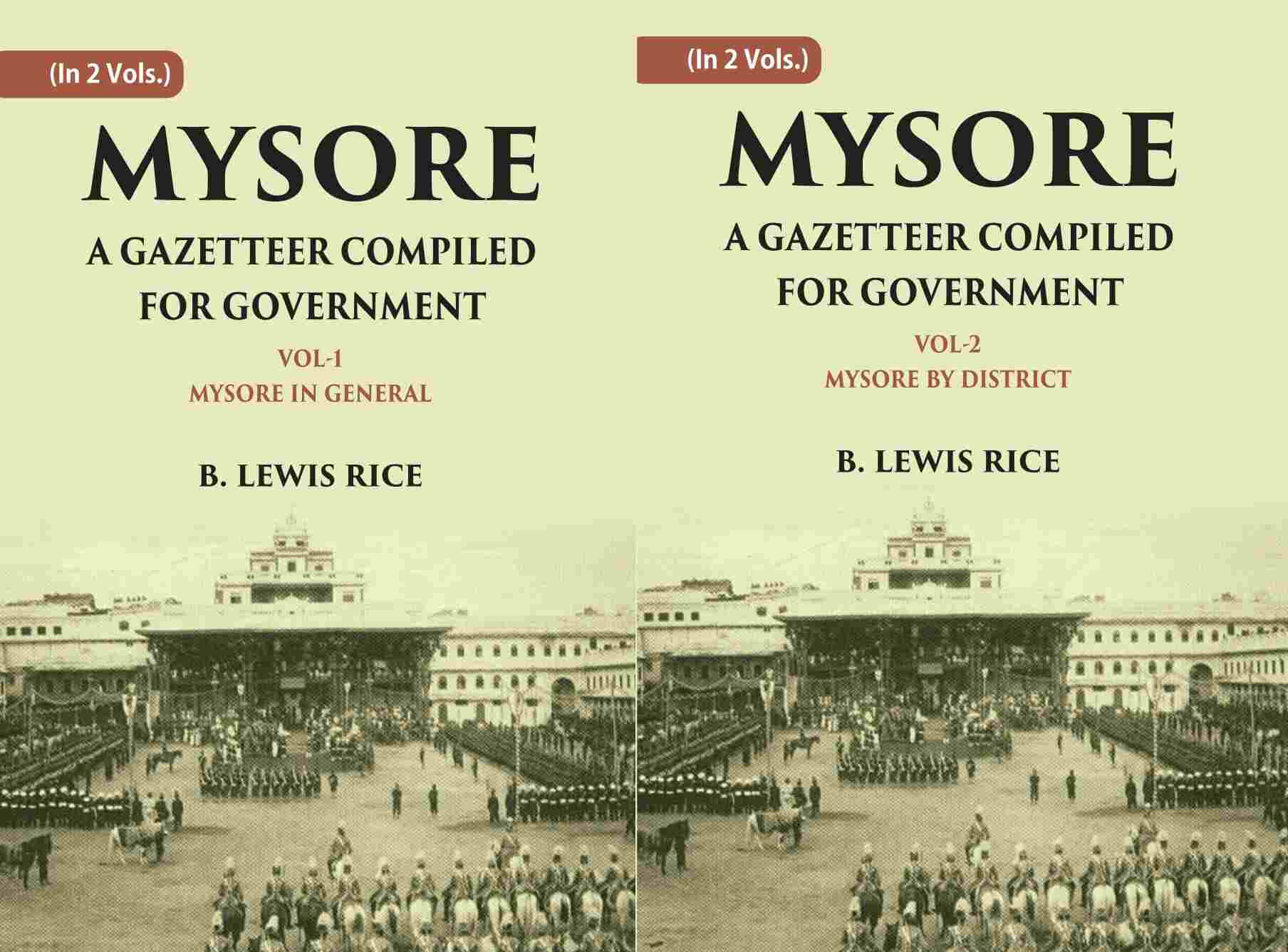 Mysore: A Gazetteer Compiled For Government 2 Vols. Set - Gyan Books - Distacart