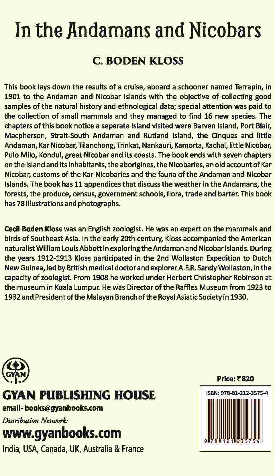 In The Andamans And Nicobars: The Narrative Of A Cruise In The Schooner “Terrapin,” With Notices Of The Islands, Their Fauna, Ethnology, Etc - Gyan Books - Distacart