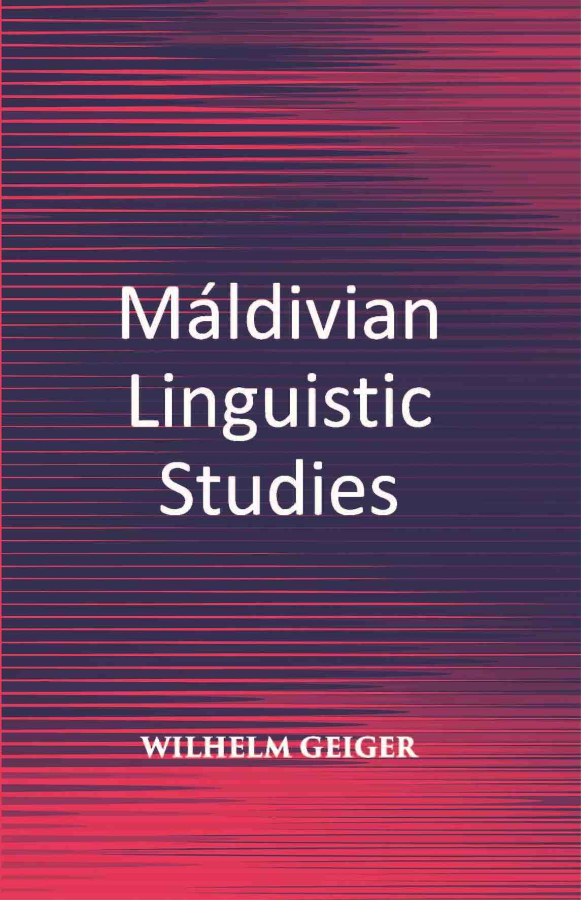 Maldivian Linguistic Studies - Gyan Books - Distacart