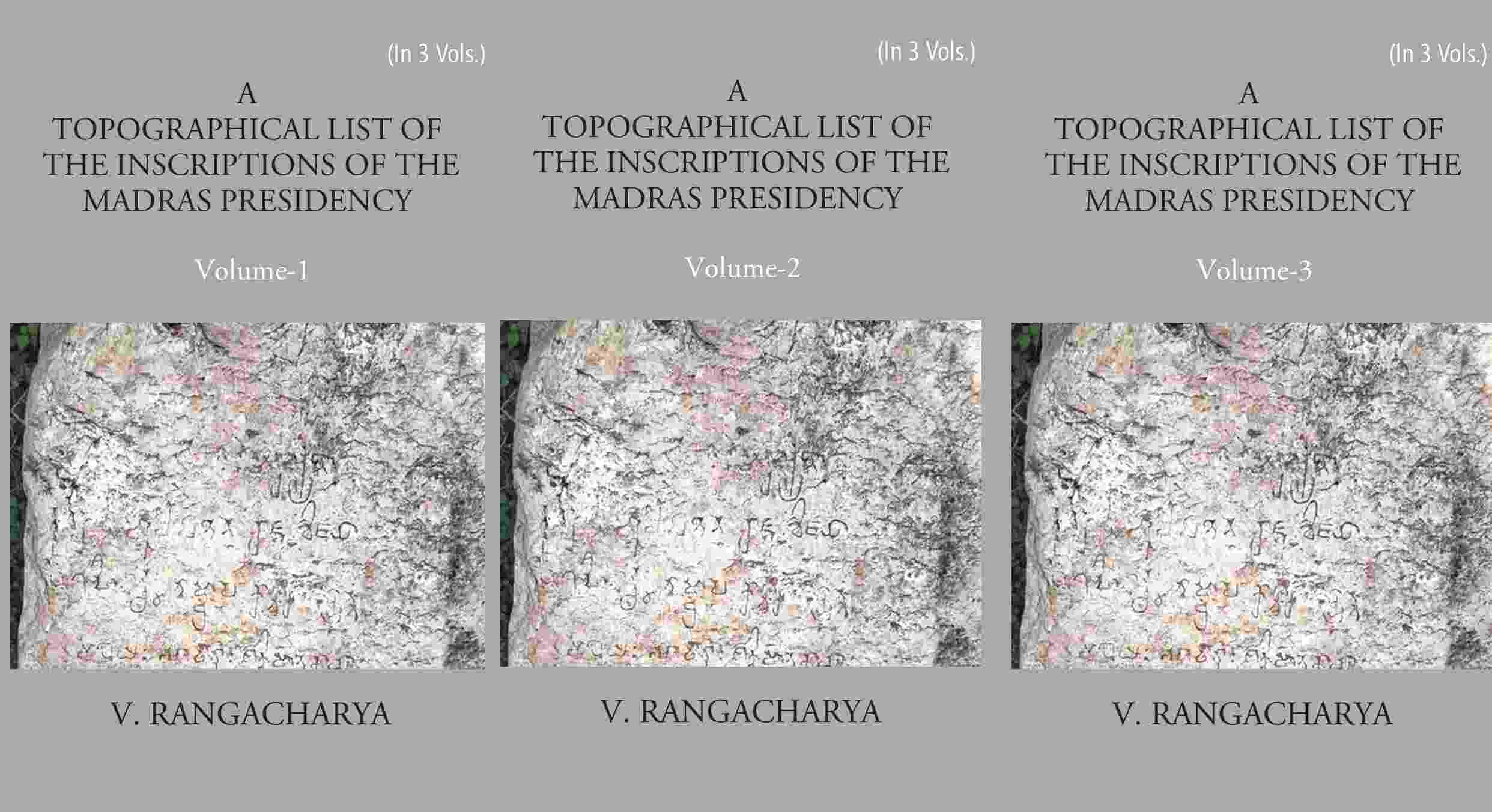 A Topographical List Of The Inscriptions Of The Madras Presidency 3 Vols. Set - Gyan Books - Distacart