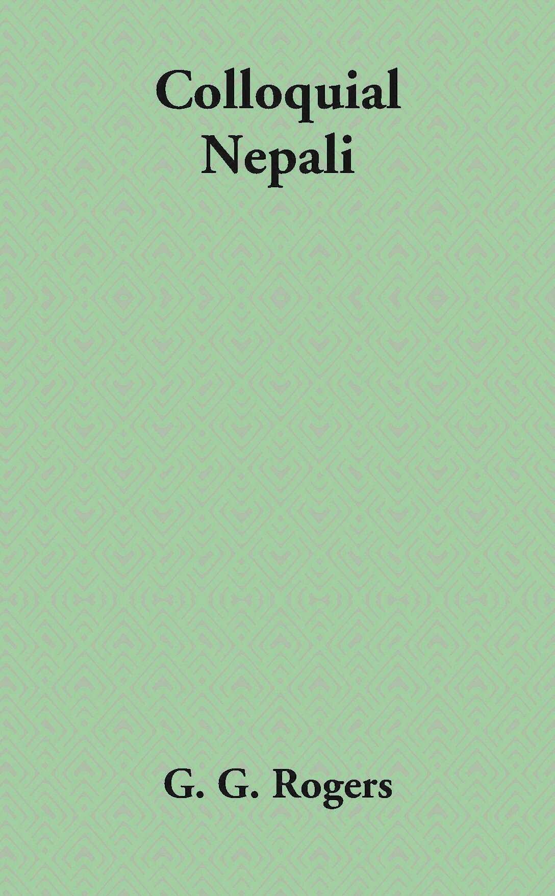 Colloquial Nepali - Gyan Books - Distacart