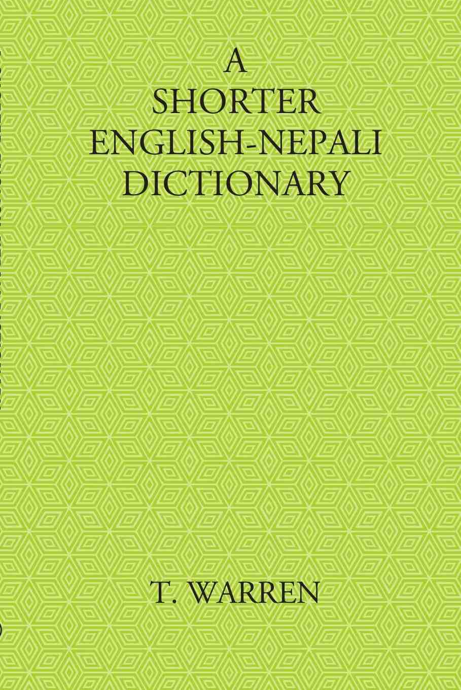 A Shorter English-Nepali Dictionary - Gyan Books - Distacart