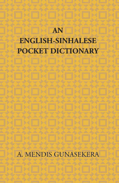 An English-Sinhalese Pocket Dictionary - Gyan Books - Distacart