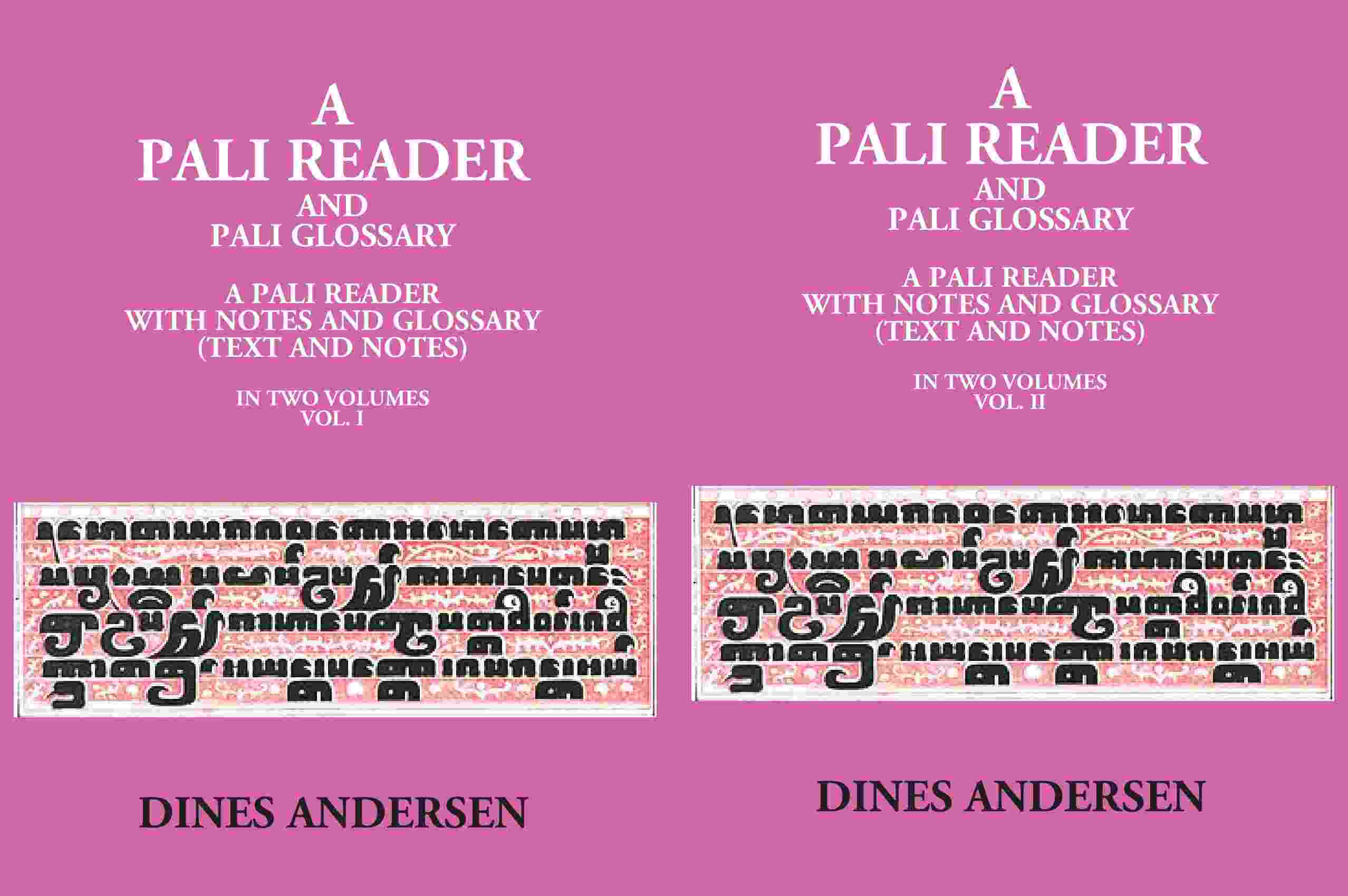A Pali Reader And Pali Glossary: A Pali Reader With Notes And Glossary (Text And Notes) 2 Vols. Set - Gyan Books - Distacart
