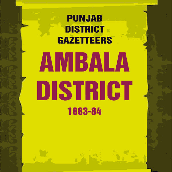 Punjab District Gazetteers: Ambala District 1883-84 1st - Gyan Books - Distacart