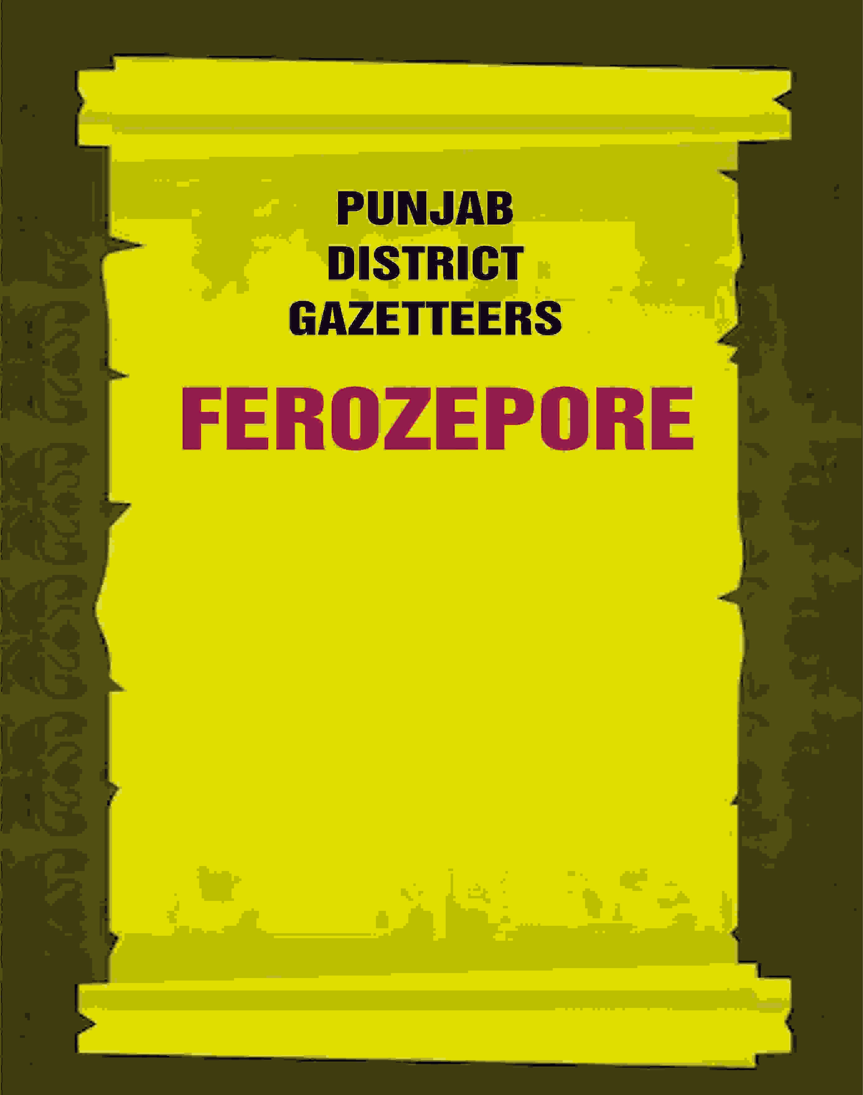 Punjab District Gazetteers: Ferozepore 4th - Gyan Books - Distacart