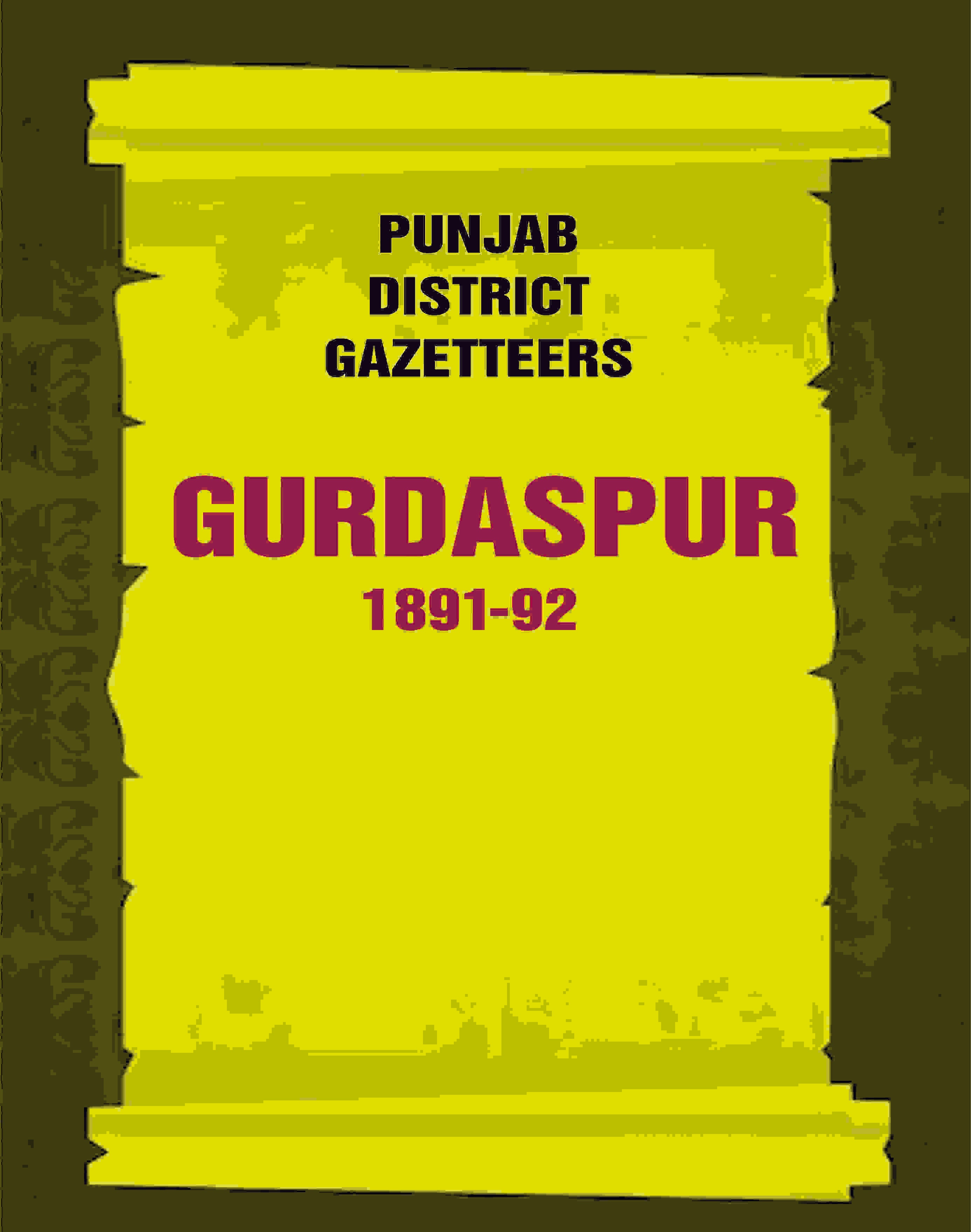Punjab District Gazetteers: Gurdaspur 1891-92 8th - Gyan Books - Distacart