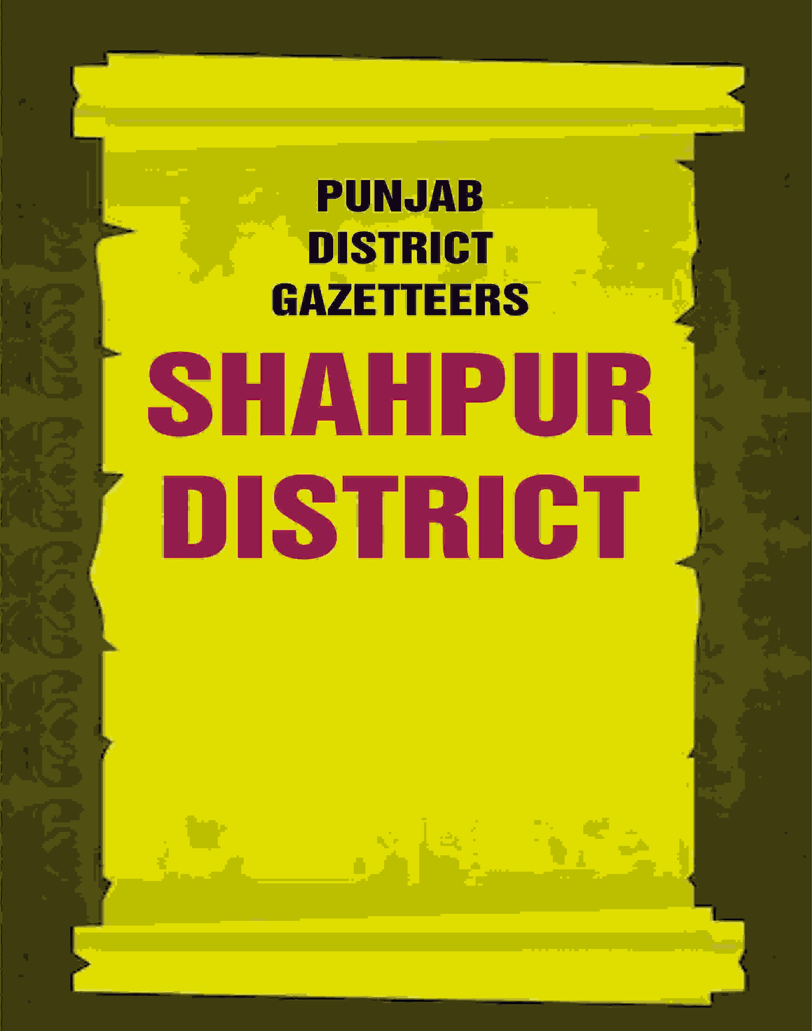 Punjab District Gazetteers: Shahpur District 28th - Gyan Books - Distacart