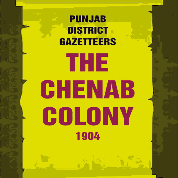 Punjab District Gazetteers: The Chenab Colony 1904 31st - Gyan Books - Distacart