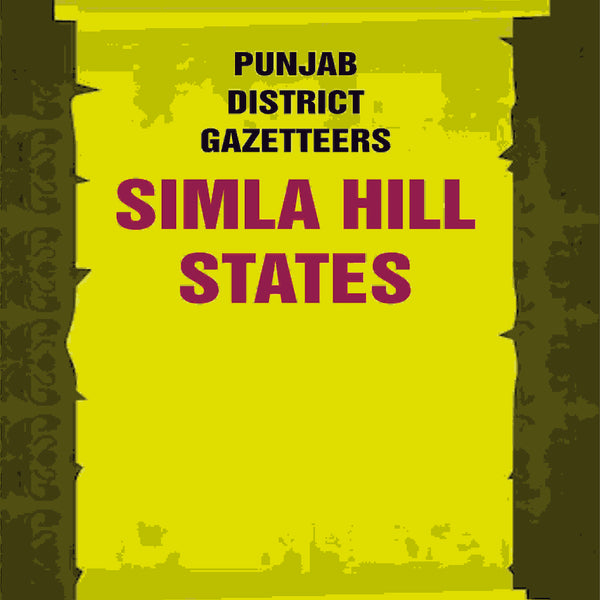 Punjab District Gazetteers: Simla Hill States 35th - Gyan Books - Distacart